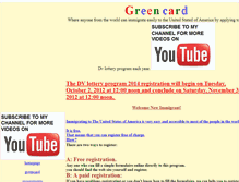 Tablet Screenshot of greencard.wheredata.net